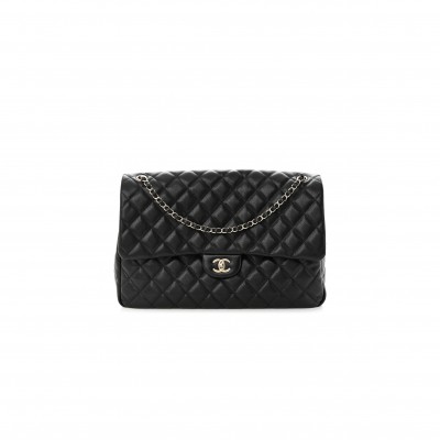CHANEL MASTER MAXI CF40 CAVIAR QUILTED TRAVEL FLAP BAG (40*27*12cm) 